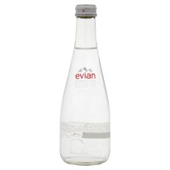   Evian 0,33l mentes ásványvíz ÜVEG palackban  (visszaváltható, Betéti díjas +50.-Ft)