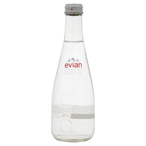 Evian 0,33l mentes ásványvíz ÜVEG palackban  (visszaváltható, Betéti díjas +50.-Ft)