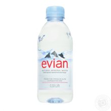 Evian 0,33l mentes ásványvíz PET palackban  (visszaváltható, Betéti díjas +50.-Ft)