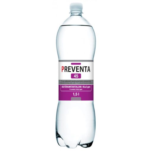 Preventa-45 csökkentett deutériumtartalmú 1,5l mentes víz