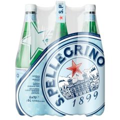   San Pellegrino 1l szénsavas ásványvíz PET palackban  (visszaváltható, Betéti díjas +50.-Ft)
