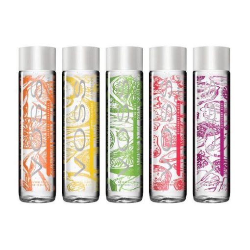 Voss 0.375l lime-menta ízesítésű szénsavas ásványvíz üvegben