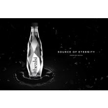 Healsi Water Diamond Bottle Crystal 0,4l mentes ásványvíz üveg palackban